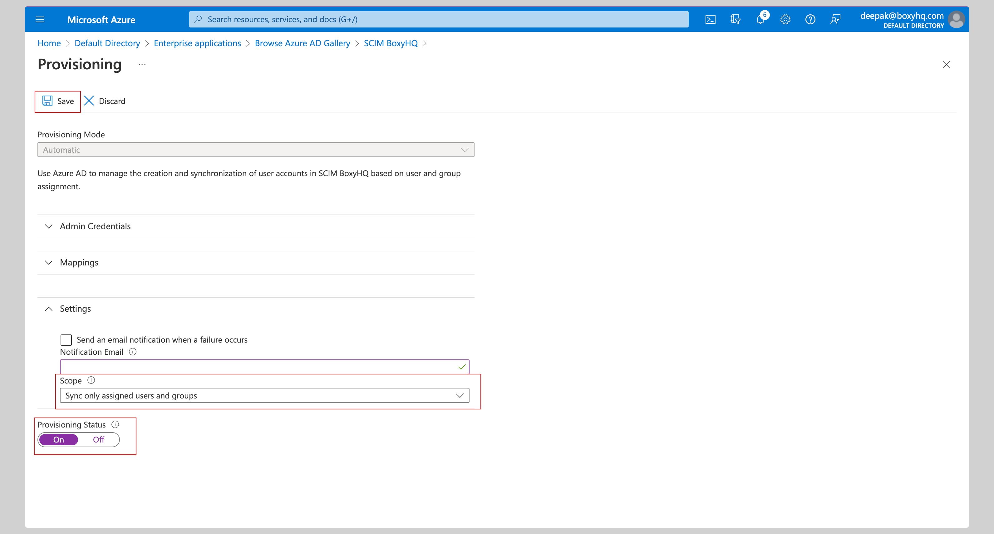 Microsoft Entra ID SCIM Step 7